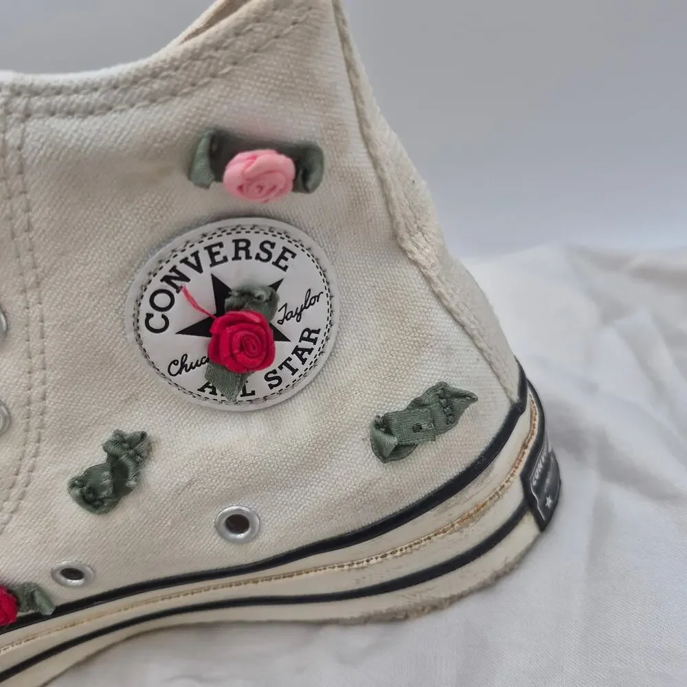 Converse Chuck 70 Valentine's Day high-top sneakers white Girls size 13.5
